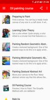 Oil painting course poster