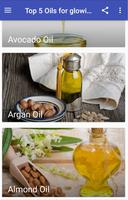 Top 5 Oils for glowing skin poster