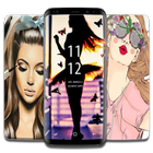 Girly Iphone Wallpapers أيقونة