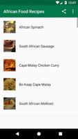 African Food Recipes Affiche