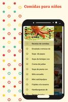 Comidas para niños poster