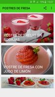 POSTRES CON FRESAS 海報