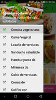 Comidas vegetarianas Affiche