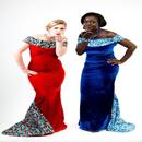 African Print & Velvet Dress APK
