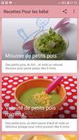 Recettes Pour Bébé 截图 1