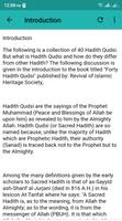 40 Hadith Qudsi capture d'écran 1