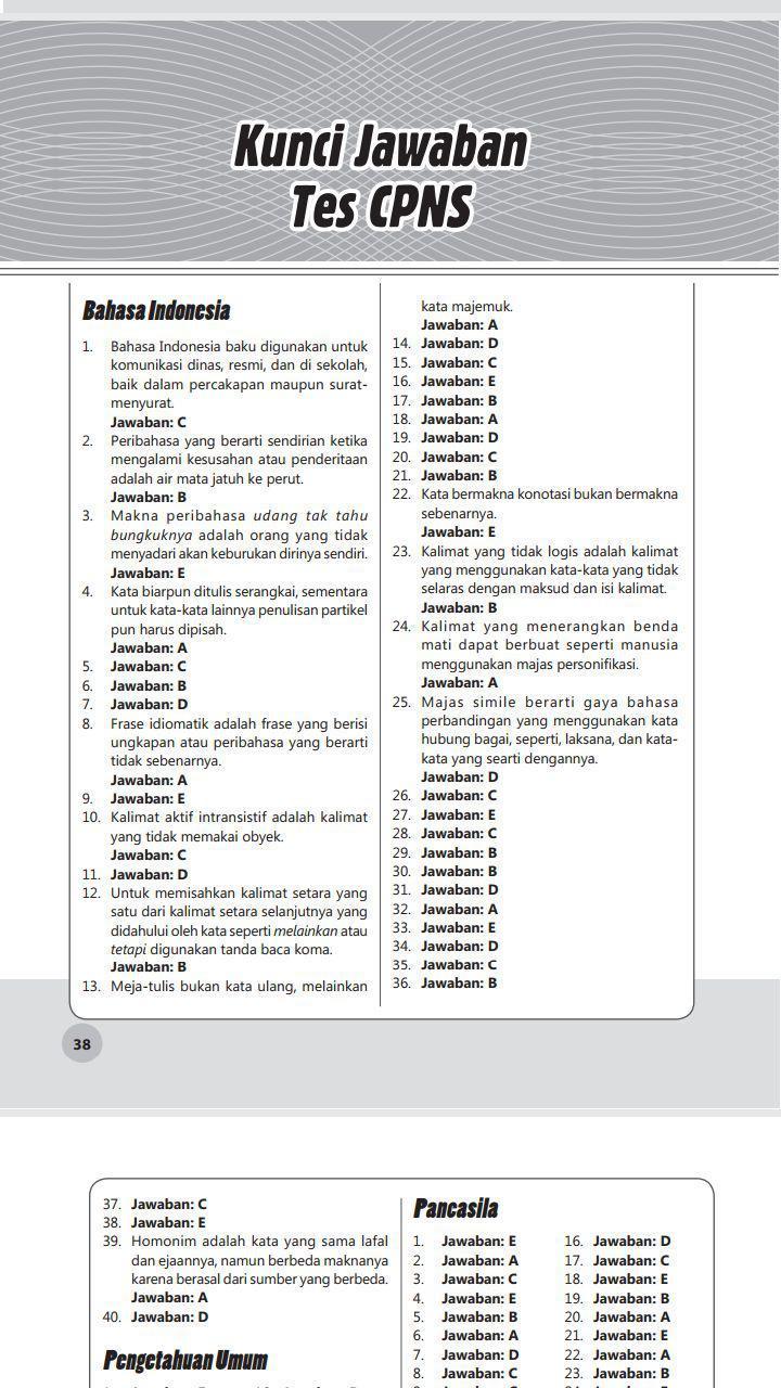Kisi Kisi Soal Cpns 2021 Pdf Kunci Ujian Kisi Kisi Soal Cpns 2021 Pdf Kunci Ujian