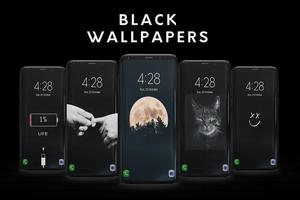 Black Wallpaper HD Affiche