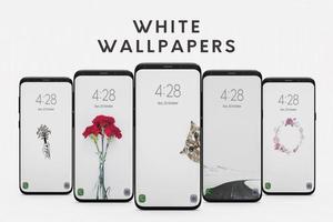 White Wallpapers Affiche