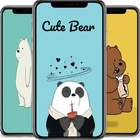 Cute Bear Cartoon Wallpaper ikona