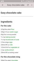 40 Chocolate cake recipes capture d'écran 1