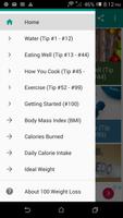100 Weight Loss Tips poster