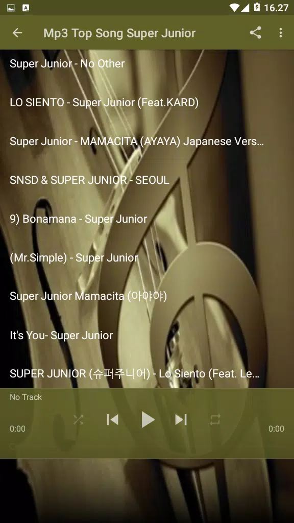 Descarga de APK de Mp3 Super Junior Mamacita para Android