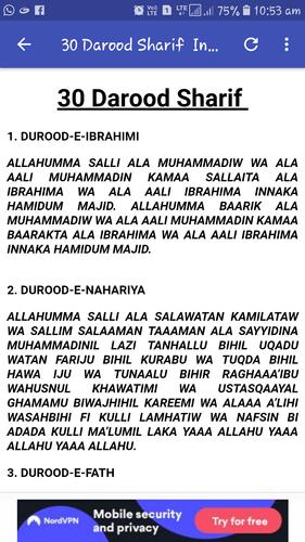 30 Islamic Darood Sharif For Android Apk Download This post is about darood sharif in english and arabic.whereas, darood ibrahim is afzal for all the muslims around the world. 30 islamic darood sharif for android