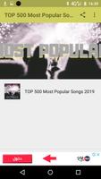 TOP 500 Most Popular Songs Poster
