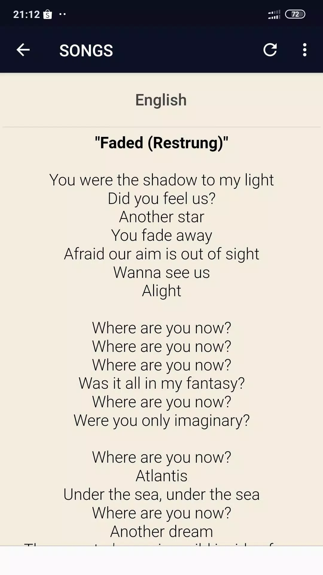 Faded - Alan Walker  Where are you now, Lyrics, Song lyrics