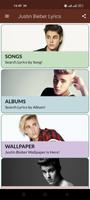 Justin Bieber Lyrics تصوير الشاشة 1
