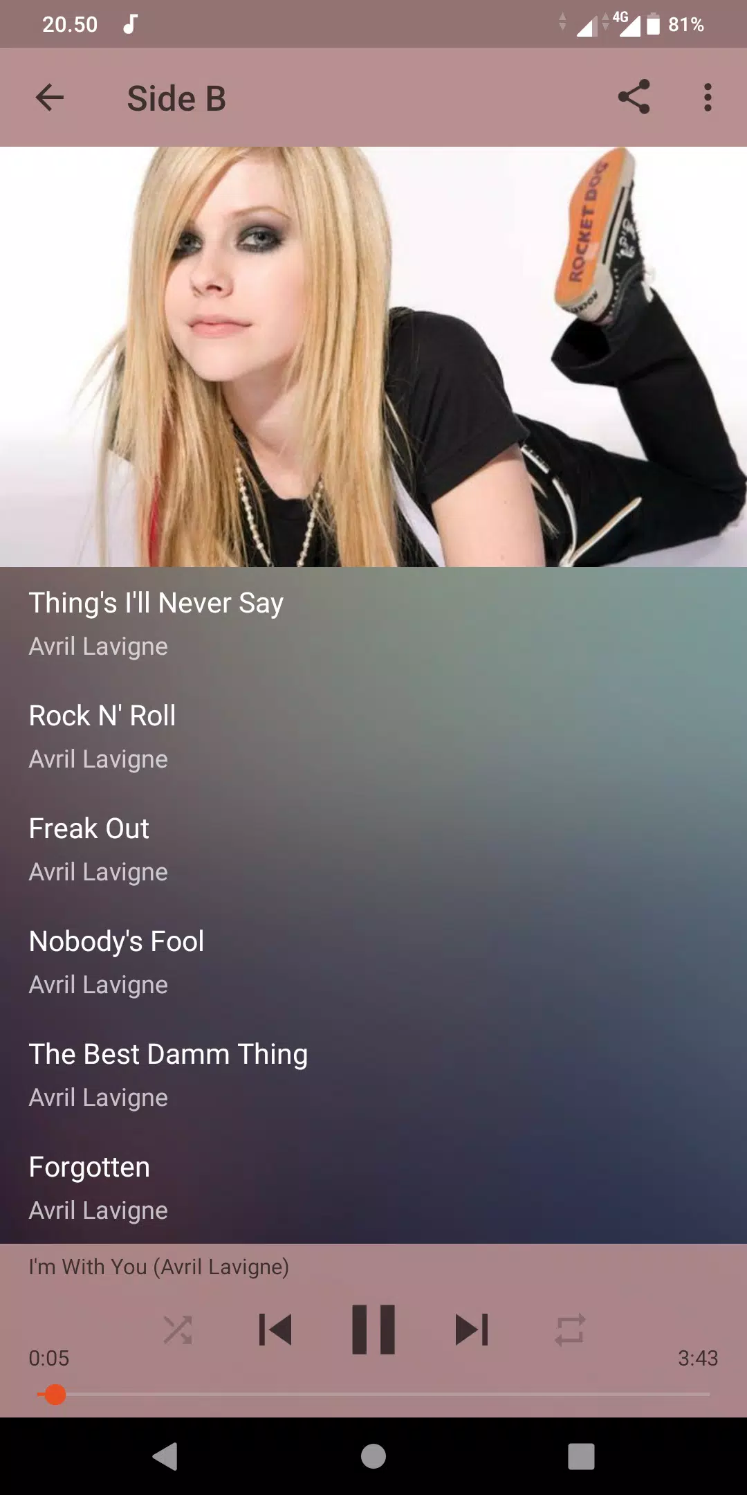 Avril Lavigne mp3 - offline APK for Android Download