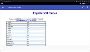 English baby names screenshot 3