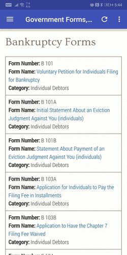 Government forms download