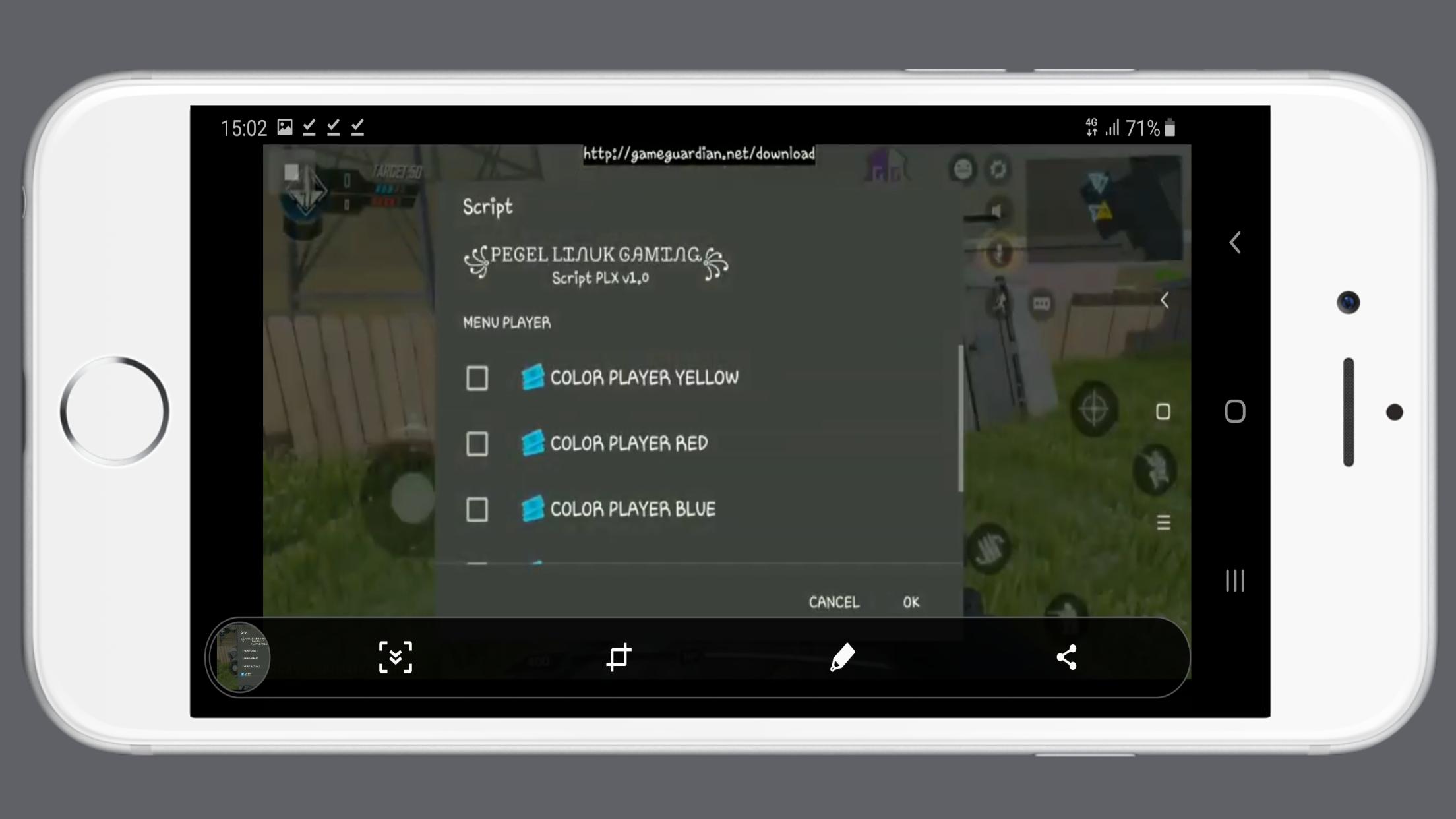 Game guardian scripts. Скрин ale. FX Player. PSS-geo.