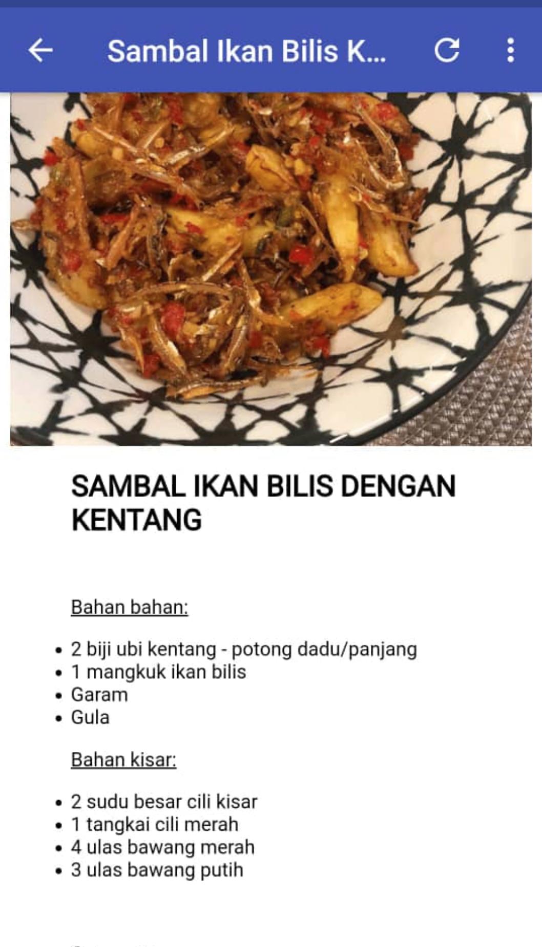 Resepi Sambal Bilis For Android Apk Download