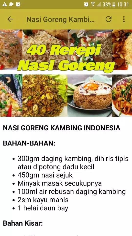 40 Resepi Nasi Goreng Pour Android Telechargez L Apk