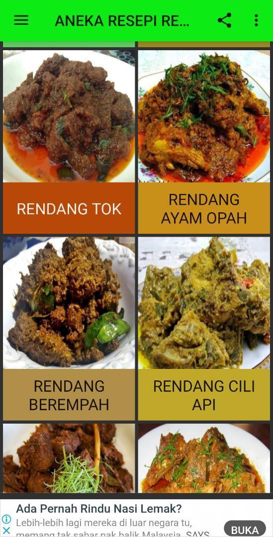 Aneka Resepi Rendang For Android Apk Download