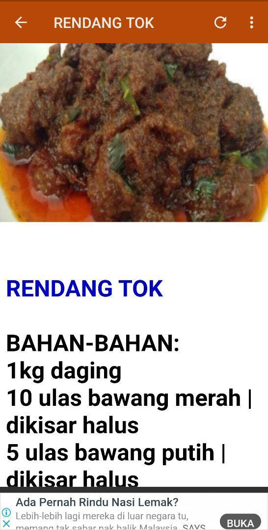 Aneka Resepi Rendang For Android Apk Download