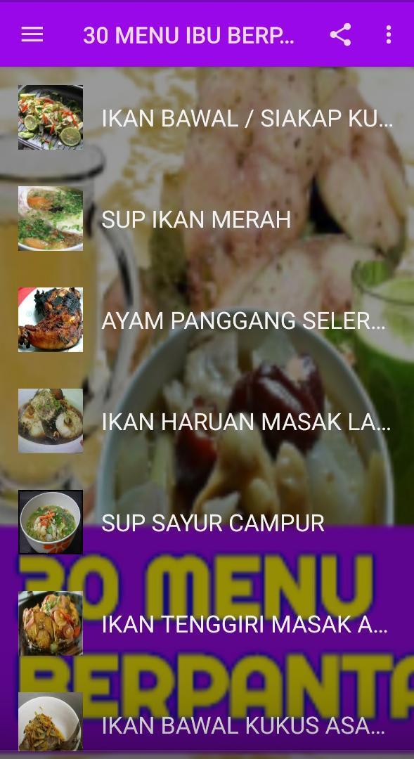 30 Menu Ibu Berpantang For Android Apk Download