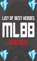 LIST OF BEST HEROES MLBB capture d'écran 3