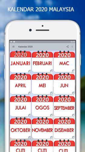 Kalendar Malaysia 2020 Malaysia Calendar 2020 For Android Apk Download