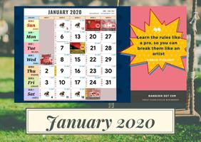 Kalendar Malaysia 2020 Affiche