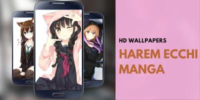 Harem Ecchi Manga HD Wallpaper screenshot 2