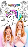 Unicorn Coloring Book الملصق
