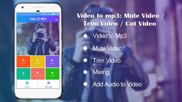 Video to Mp3 : Mute Video /Trim Video/Cut Video 海报