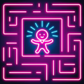 Glowing Maze - Maze Game