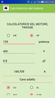 2 Schermata Calcolatore motore elettrico