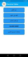 الجداول الكهربائيه , جداول الكابلات , والحمايات الملصق