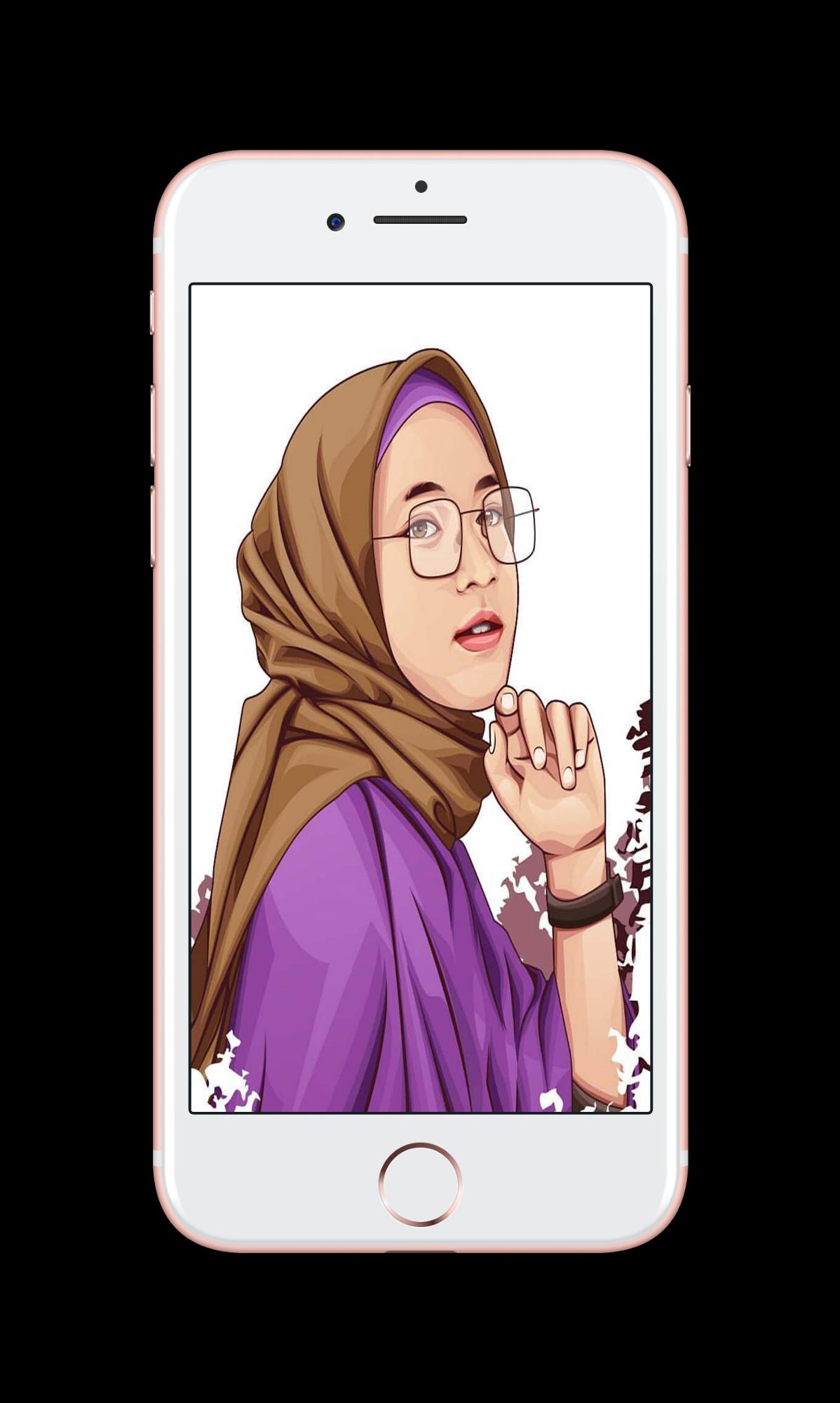 90 Gambar  Kartun  Muslimah Ibu Dunia Kartun 