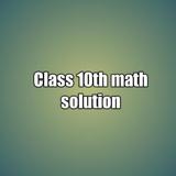 Class 10th Math Solution icône