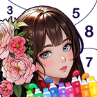 ikon Anime Manga Color by Numbers