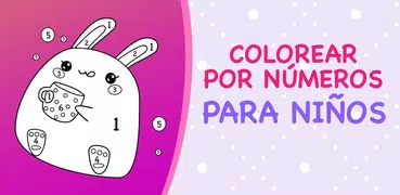 Niños color por números