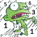 Zombie Coloring Book by Number