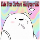 Cute Bear Cartoon Wallpaper icône