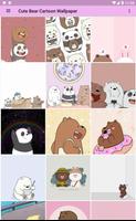 Poster Cute Bear Cartoon Wallpaper