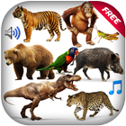 100+ Animal Sounds Ringtone icône