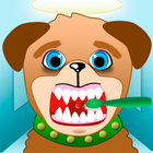 jeu de dentiste d'animaux icône