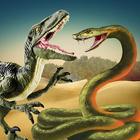 Angry Anaconda vs Dinosaur Sim Zeichen