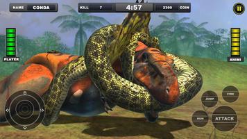 Angry Anaconda vs Dinosaur Sim ảnh chụp màn hình 3